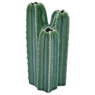 Transomnia Cactus Succulent Triple Stem Ceramic Vase  Ornament - Cact003 5020661135458  372364279884